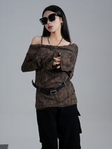 wasteland style off shoulder tops mx0112 