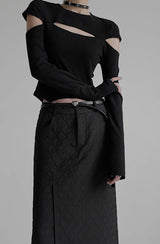cut design monochrome tops mx0100 