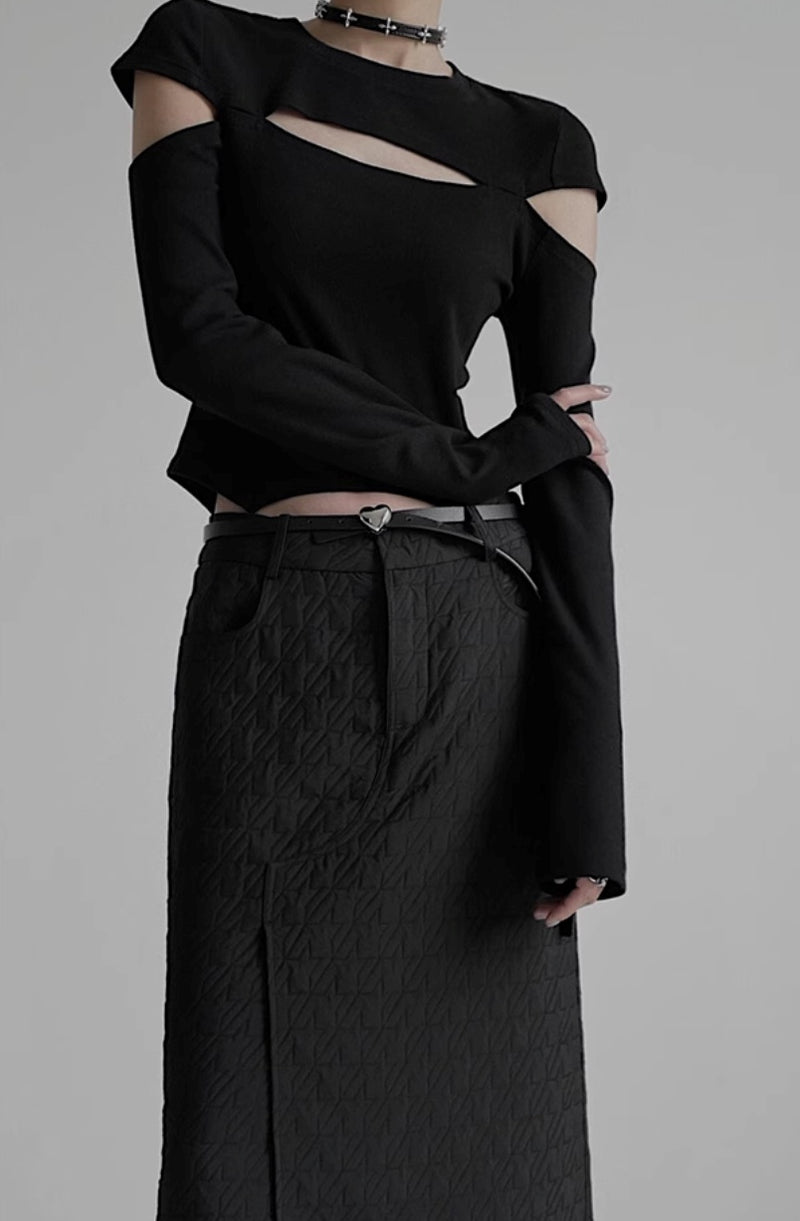 cut design monochrome tops mx0100 