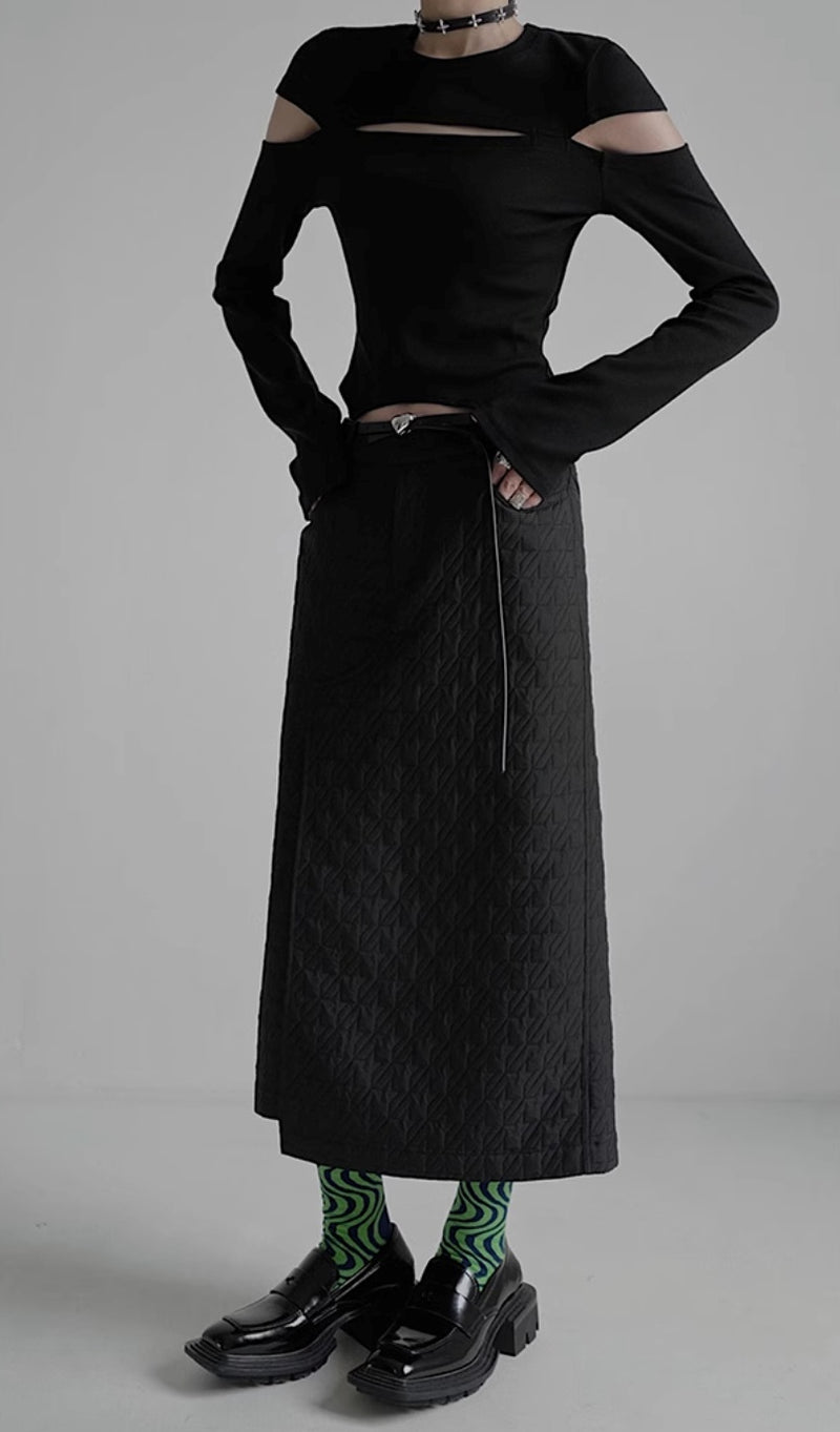 cut design monochrome tops mx0100 