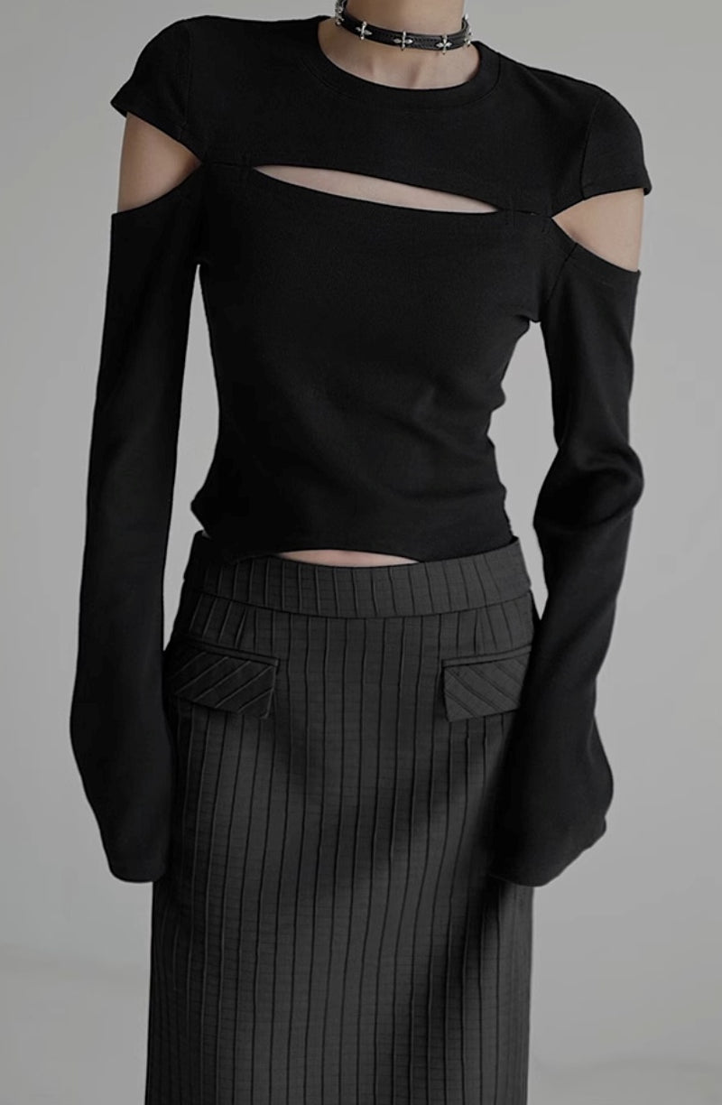 cut design monochrome tops mx0100 