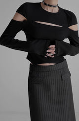 cut design monochrome tops mx0100 