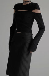 cut design monochrome tops mx0100 