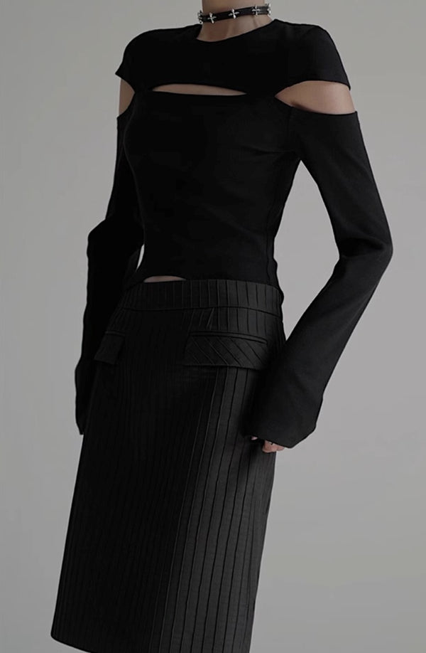 cut design monochrome tops mx0100 