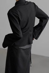 zip up silhouette shirt mx0099 