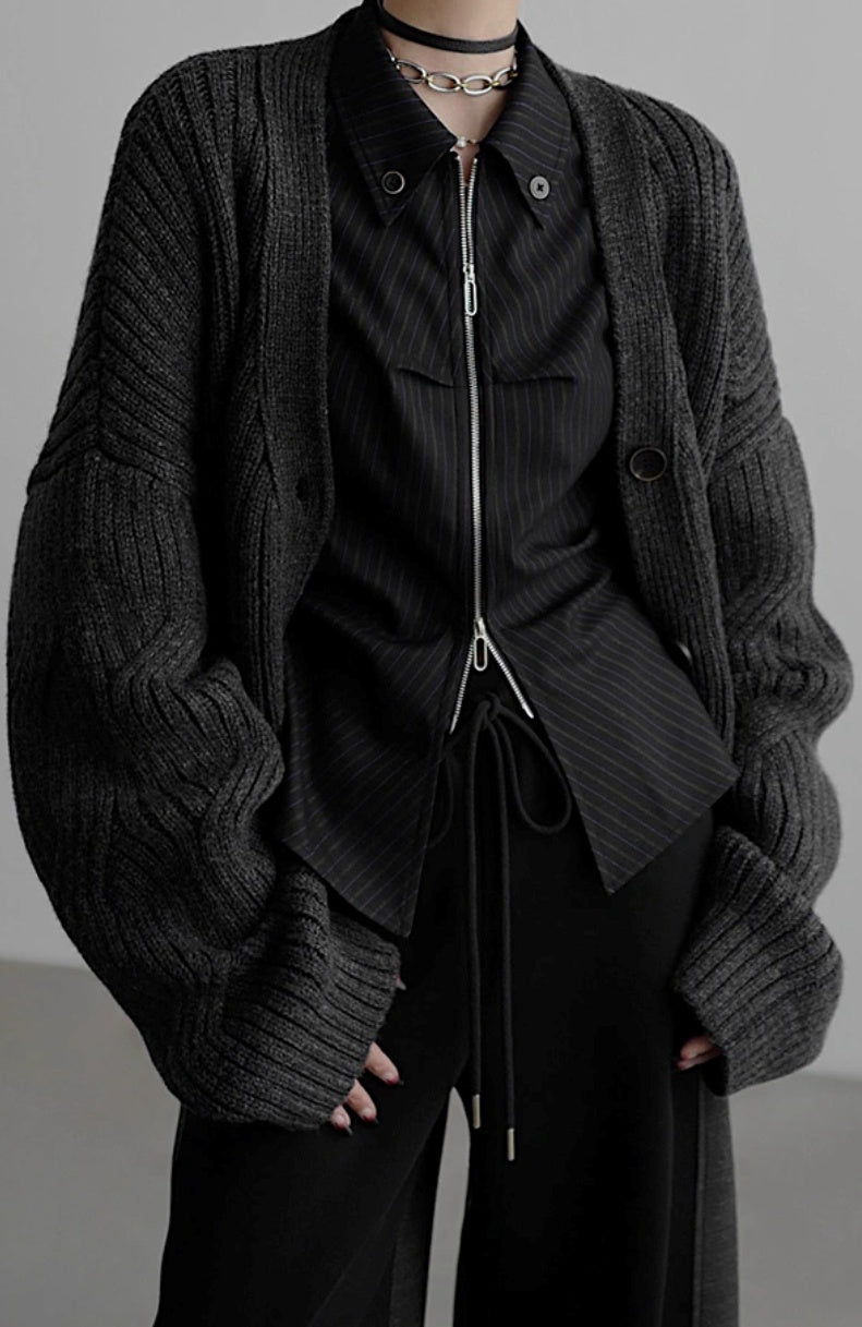 zip up silhouette shirt mx0099 