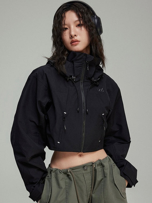 short monotone blouson jacket mx0048