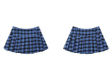 pleated check korean skirt mx0054