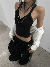 monotone lace camisole tops mx0085 