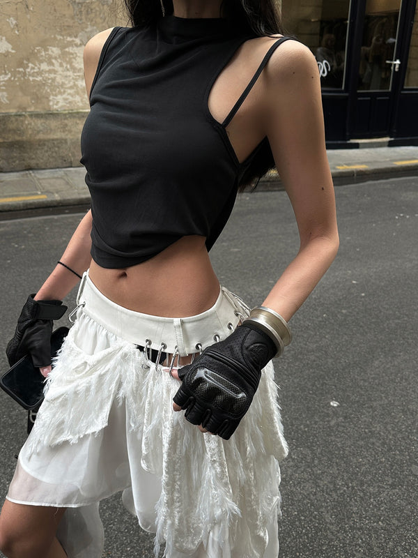 asymmetrical nuance design top mx0127