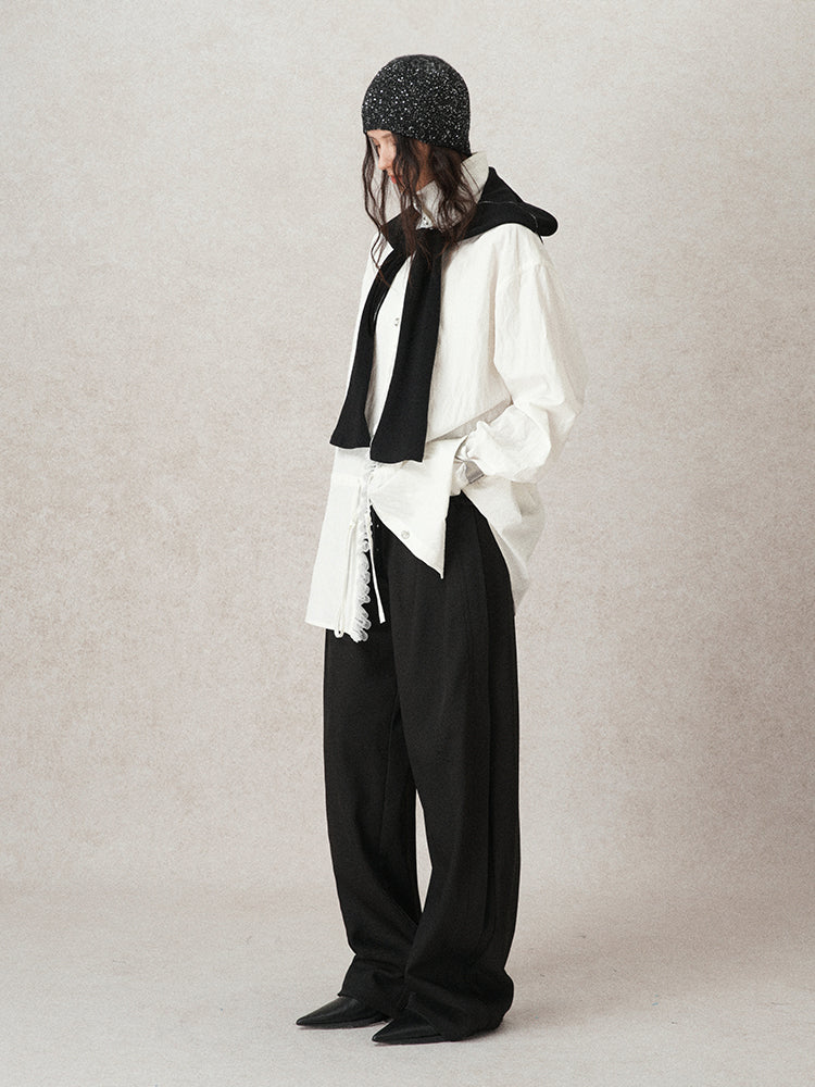 waist buckle design slacks mx0095 