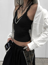 monotone lace camisole tops mx0085 