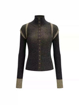 high neck stylish cardigan mx0067 