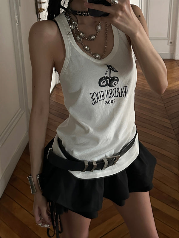 cherry design street tank top mx0131