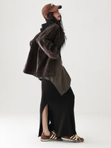 relaxed slit design dress mx0078 
