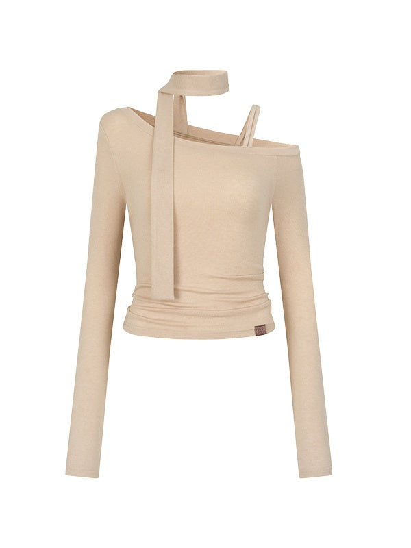 one shoulder strap korean tops mx0106 