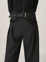 waist buckle design slacks mx0095 