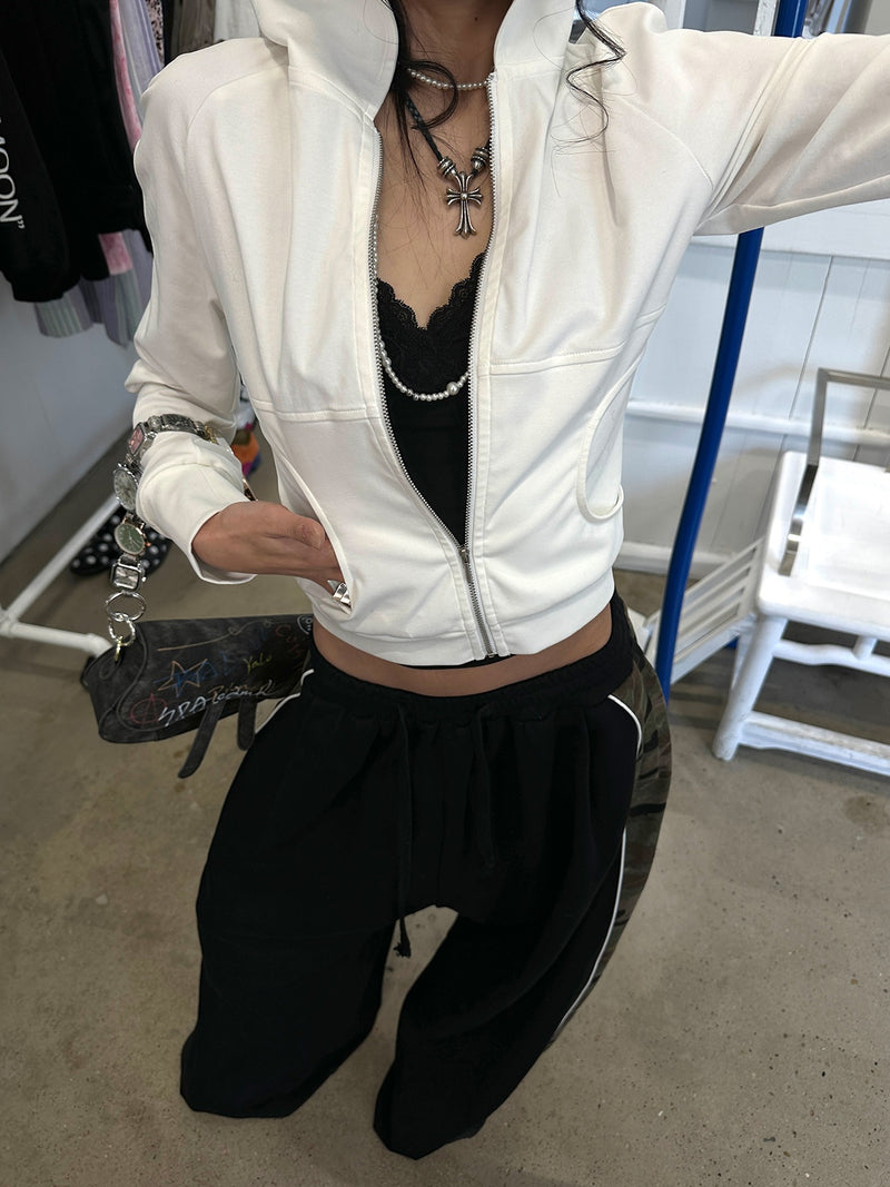 camouflage bicolor wide street pants mx0084 