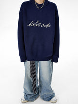 pearl logo high neck knit mx0070 