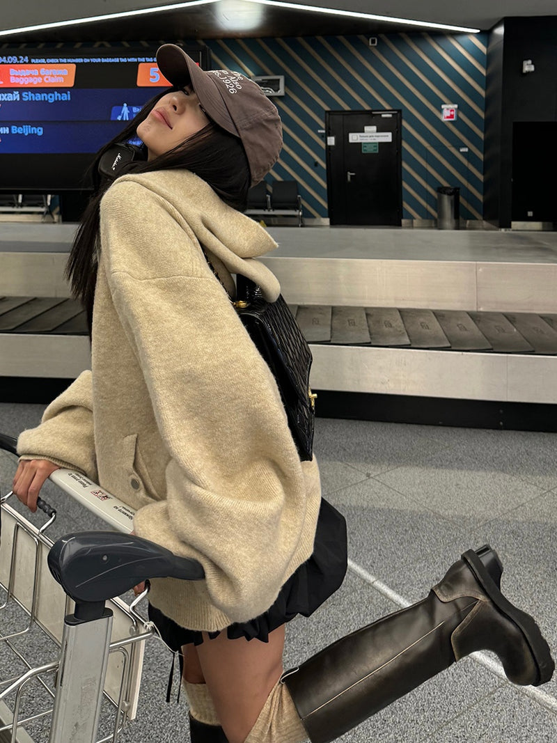 loose drape knit tops mx0107 