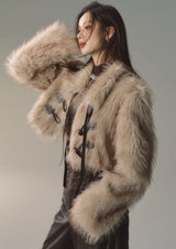 fur touch short jacket mx0014