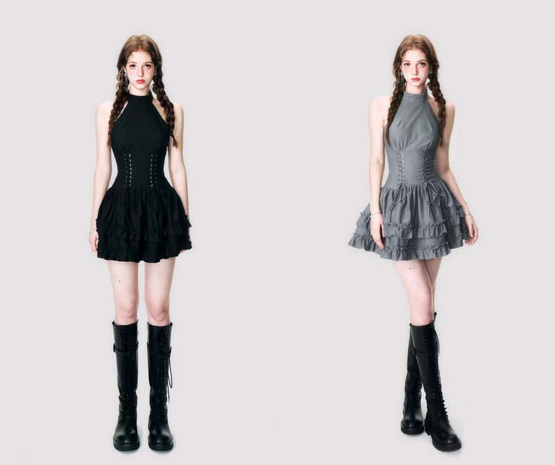lace-up corset one-piece mx0132 