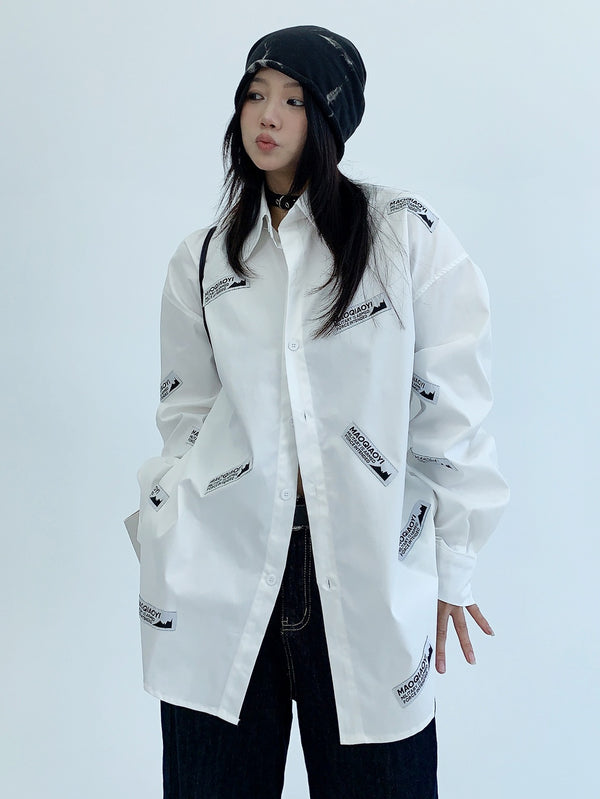 tag design loose shirt mx0066 