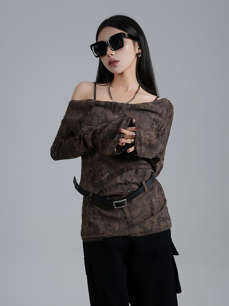 wasteland style off shoulder tops mx0112 