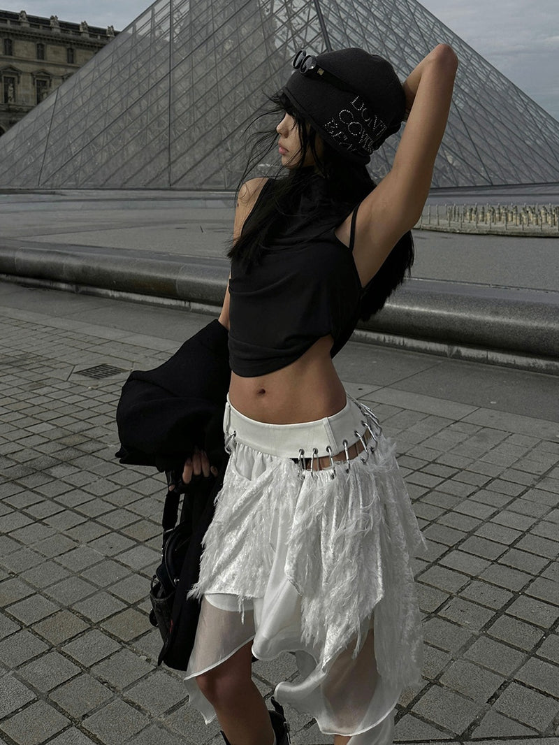 asymmetrical nuance design top mx0127