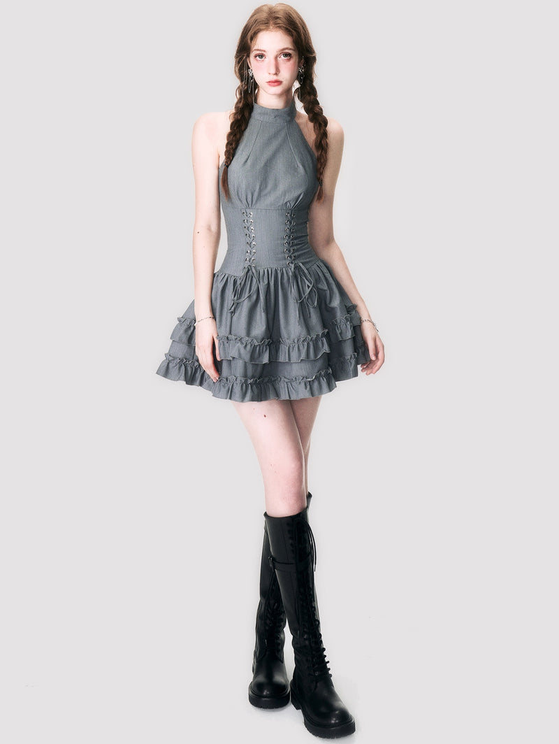 lace-up corset one-piece mx0132 