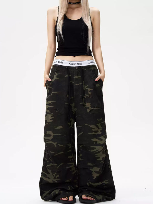 high end camouflage loose pants mx0088 