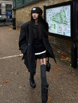 classic black silhouette jacket mx0073 