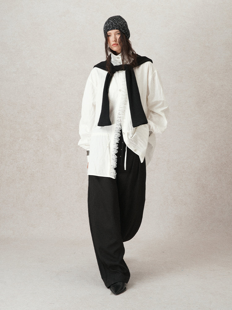 waist buckle design slacks mx0095 