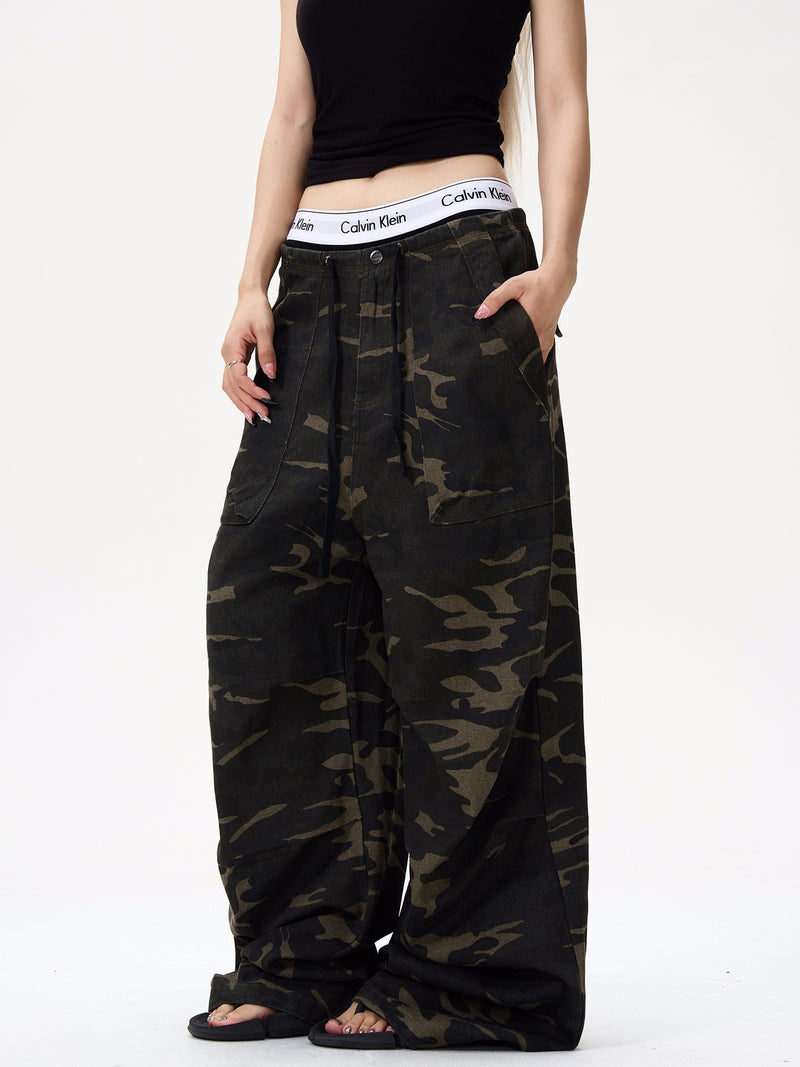 high end camouflage loose pants mx0088 