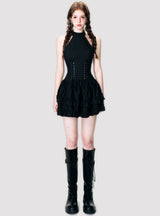 lace-up corset one-piece mx0132 