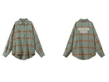 loose check vintage shirt mx0122 