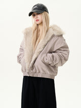 luxury bicolor fur jacket mx0086 