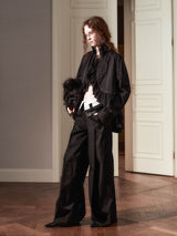 waist contrast wide pants mx0068 