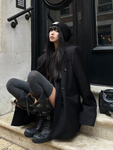 classic black silhouette jacket mx0073 