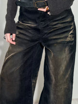 heavy duty washed denim pants mx0082 