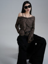 wasteland style off shoulder tops mx0112 