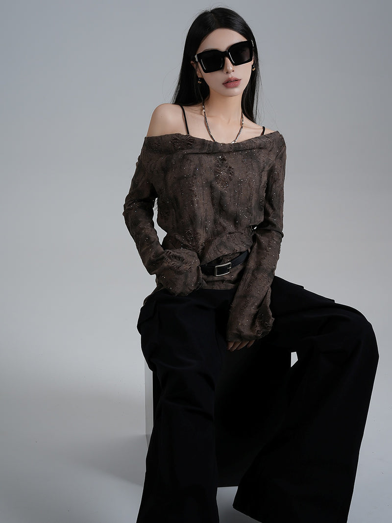 wasteland style off shoulder tops mx0112 
