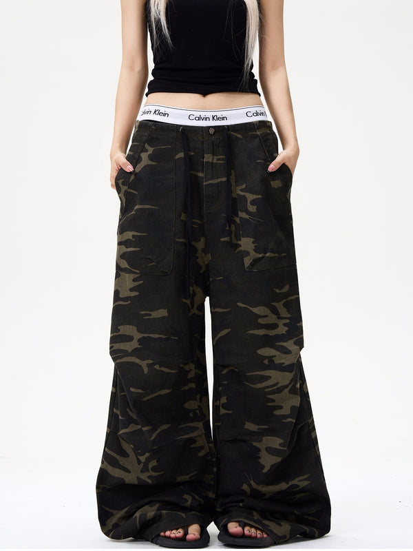 high end camouflage loose pants mx0088 