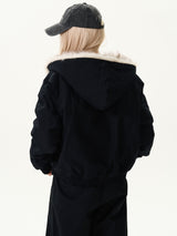 luxury bicolor fur jacket mx0086 