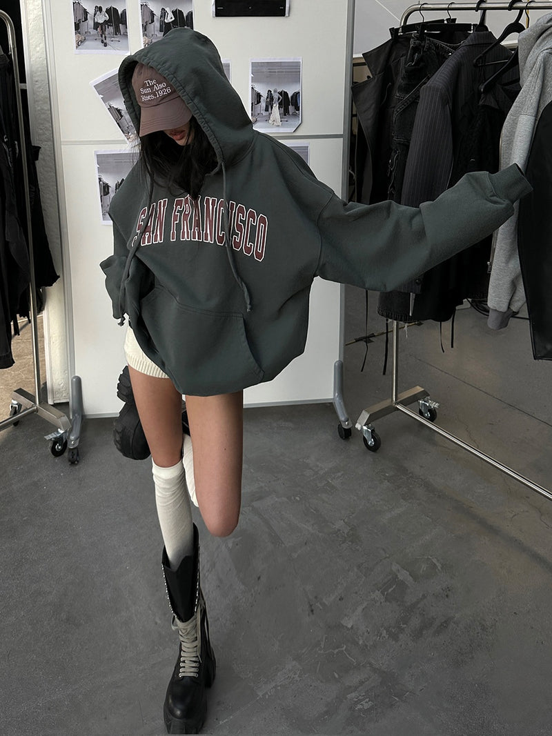vintage logo hoodie mx0091 