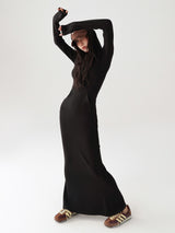 relaxed slit design dress mx0078 