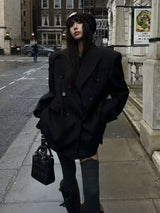 classic black silhouette jacket mx0073 
