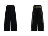 camouflage bicolor wide street pants mx0084 