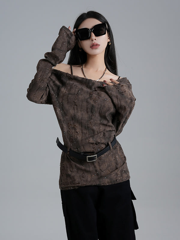 wasteland style off shoulder tops mx0112 