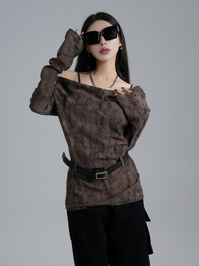 wasteland style off shoulder tops mx0112 